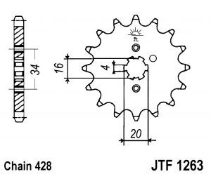 Sprocket chain kit yamaha - chain,