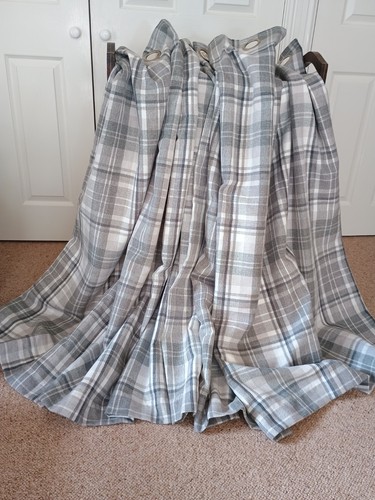 Dunelm grey white check - dunelm,