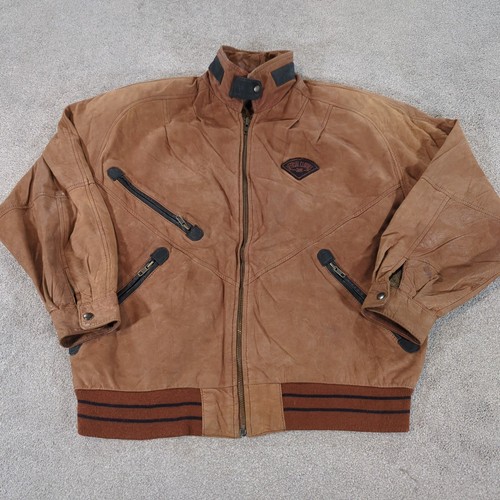 Vintage real leather bomber - vintage,