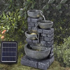 Rustic Solar Water Fountain