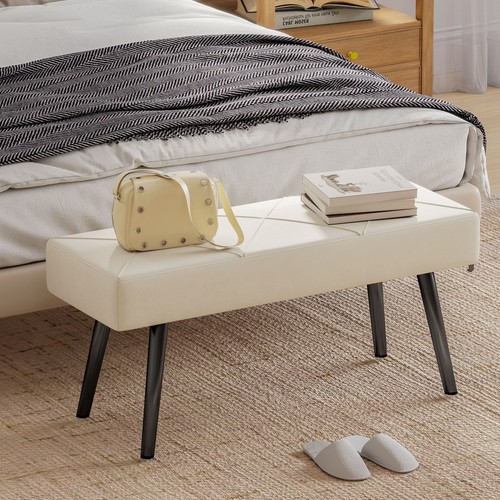 Upholstered hallway bench - hallway, end
