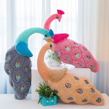 Peacock Decorative Pillow Bird