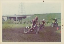 1970's Grass Track Motorcycle Racing Photo  5 x 3.5 inch original p22