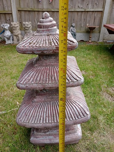 Vintage concrete garden - vintage, pagoda