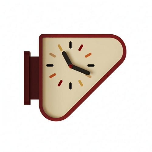 Corner wall clock rounded face - corner,