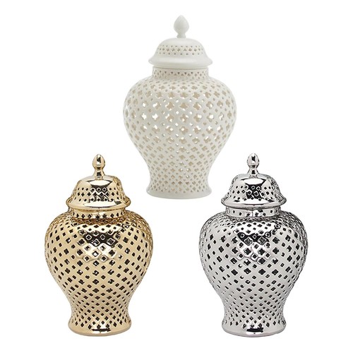 Large ceramic ginger jar - ceramic,