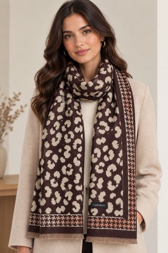 Luxury cashmere feel leopard - feel,