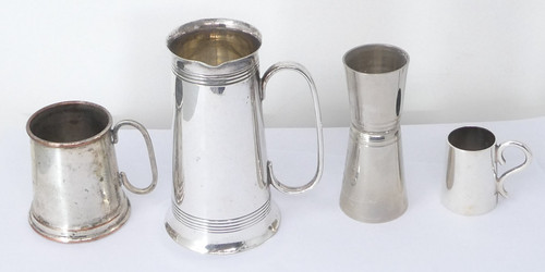 Spirit measures lot - measures, silver