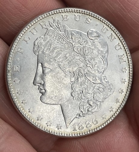 1886 silver morgan dollar - 1886,