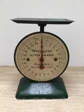 Vintage Waymaster Letter Balance Weighing Scales in Green