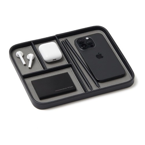 Nordik leather valet tray - valet,