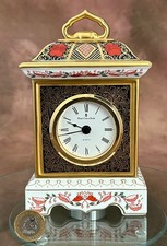 Royal Crown Derby 'Carriage Clock' SGB Old Imari 1128 Pattern 1st Quality (MMVI)