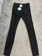 Miss guided Black Skinny Jeans Brand New size 10 Long