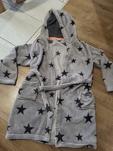 Kids grey stars soft fleece - grey,
