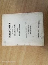 Ransomes Parts List MATADOR