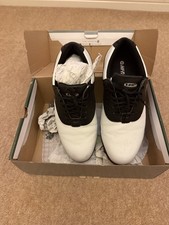 Hi-Tec CDT Golf Shoes White & Black HY-100 UK 9