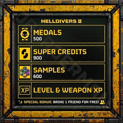Helldivers 500 medals 600 - 2!,