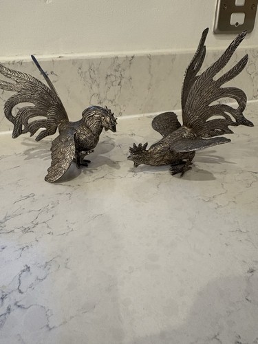 Vintage pair italian silver - pair, of