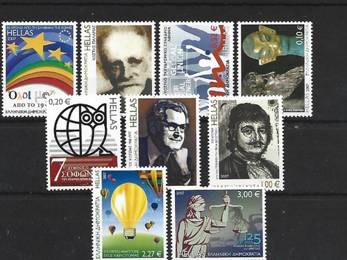 Greece mnh euro set 2007 - greece,