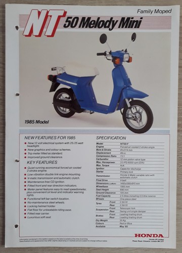 Honda melody mini moped - nt,