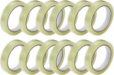 12 CLEAR STRONG TAPE PACKAGING ROLLS PARCEL PACKING SELLOTAPE 24mm x66m CELOTAPE
