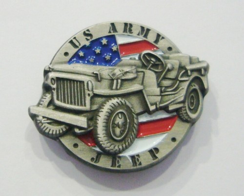 Army jeep enamel - us, 3d