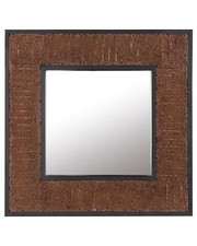 Wooden Wall Mirror 60 x 60 cm