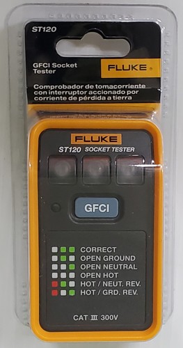 Fluke st120 gfci socket tester - gfci,