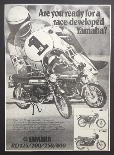 Yamaha 125 200 250 400 - yamaha, rd
