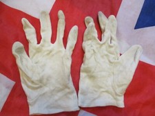 BRITISH ARMY issue NBC CBRN inner GLOVES white parade drill antiques handling 