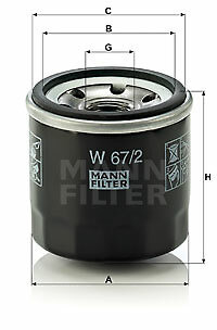 Mann filter oil - mann-filter, 67/2