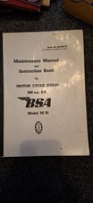 BSA M20 1939-44 WD MODELS MAINTENANCE & INSTRUCTION MANUAL