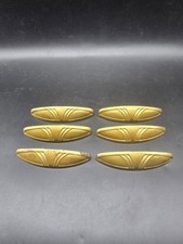Set Of 6 1930s Brass Plated