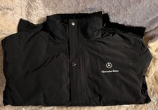 New Authentic Mercedes Benz Jacket Fleece Lining waterproof black hooded 2008