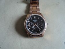 Vintage Large Face Ladies Sekonda N2158 Day & Date Quartz Watch Working