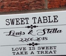 Wedding Signs Sweet table