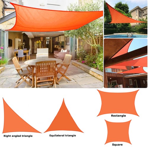 Orange sun shade sails - orange,