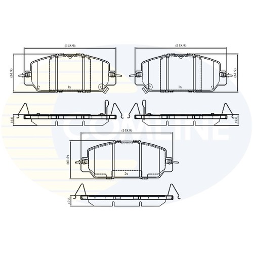 Brake pads set for - pads,