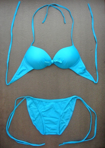 Turquoise blue bikini set - turquoise,