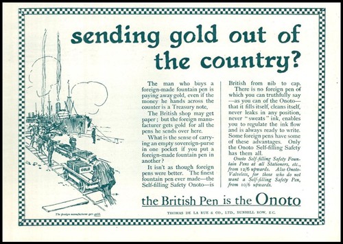 1916 advertising onoto british - 1916,