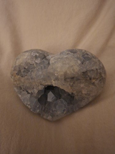 Celestite heart - celestite,