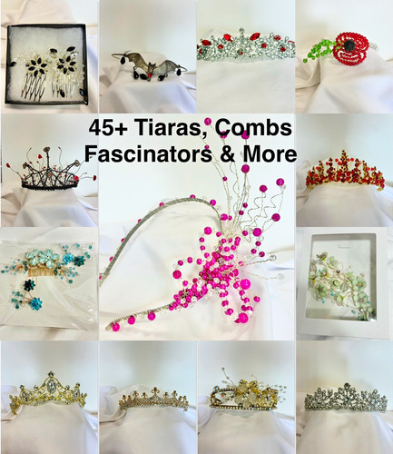 Job lot tiaras - 45+,