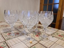 6 Wine Bleikristall Nachtmann Glasses. VGC. 