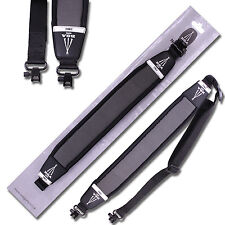 BSA Rifle Sling Airgun Neoprene Grey With Steel Quick Release QD QR Swivels