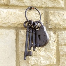 Set Of Hanging Cast Iron Keys