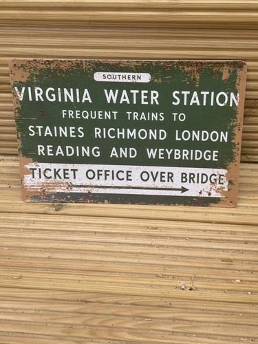 Southern railway steel sign - sign, 12
