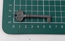 Antique Vintage Furniture Key Round Hollow Open Barrel 