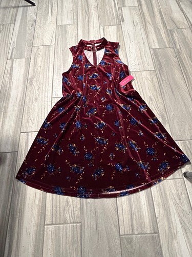 Nwt burgundy velvet blue - velvet,