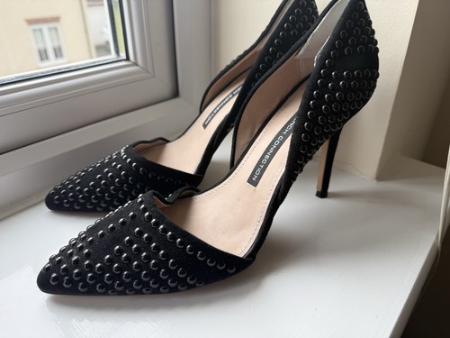 French connection black suede - french,