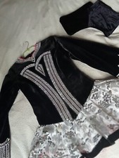 Black Velvet Irish Dance Dress/Irish Dancing/Celtic Angel Dress/Used